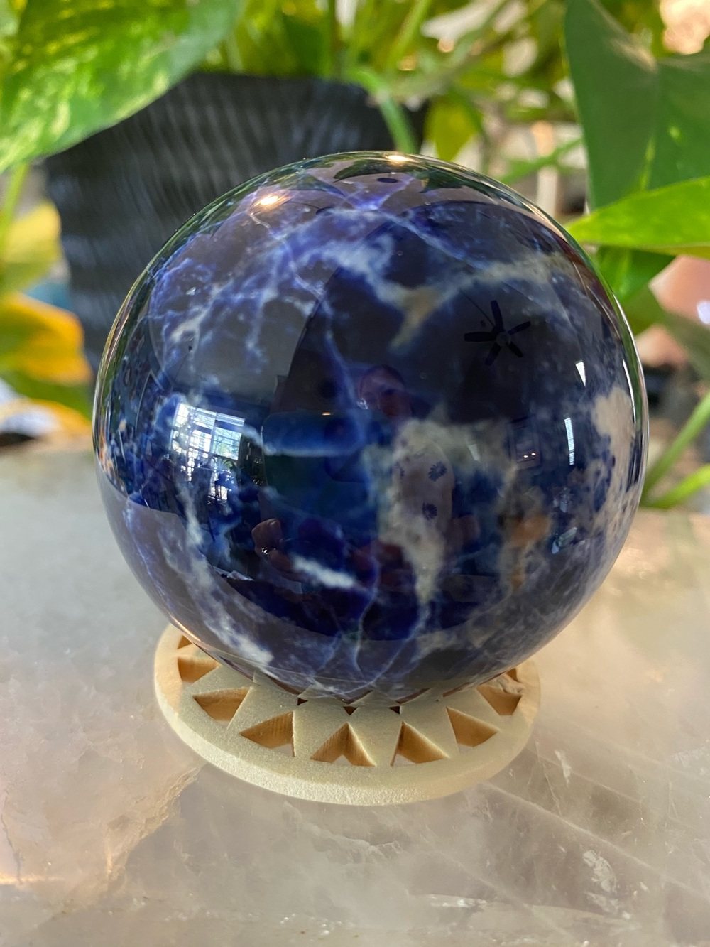 Polished Blue Sodalite Sphere
